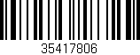 Código de barras (EAN, GTIN, SKU, ISBN): '35417806'