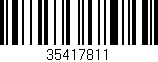 Código de barras (EAN, GTIN, SKU, ISBN): '35417811'