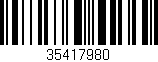 Código de barras (EAN, GTIN, SKU, ISBN): '35417980'