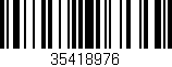 Código de barras (EAN, GTIN, SKU, ISBN): '35418976'