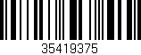 Código de barras (EAN, GTIN, SKU, ISBN): '35419375'