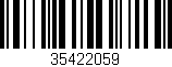 Código de barras (EAN, GTIN, SKU, ISBN): '35422059'