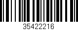 Código de barras (EAN, GTIN, SKU, ISBN): '35422216'