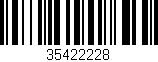 Código de barras (EAN, GTIN, SKU, ISBN): '35422228'