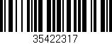 Código de barras (EAN, GTIN, SKU, ISBN): '35422317'