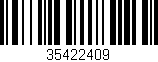 Código de barras (EAN, GTIN, SKU, ISBN): '35422409'