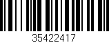 Código de barras (EAN, GTIN, SKU, ISBN): '35422417'