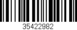 Código de barras (EAN, GTIN, SKU, ISBN): '35422982'