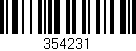 Código de barras (EAN, GTIN, SKU, ISBN): '354231'