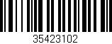 Código de barras (EAN, GTIN, SKU, ISBN): '35423102'