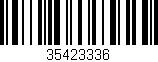 Código de barras (EAN, GTIN, SKU, ISBN): '35423336'
