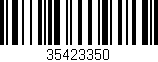 Código de barras (EAN, GTIN, SKU, ISBN): '35423350'