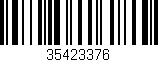 Código de barras (EAN, GTIN, SKU, ISBN): '35423376'