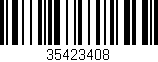 Código de barras (EAN, GTIN, SKU, ISBN): '35423408'
