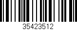 Código de barras (EAN, GTIN, SKU, ISBN): '35423512'