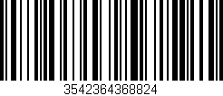 Código de barras (EAN, GTIN, SKU, ISBN): '3542364368824'