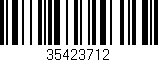 Código de barras (EAN, GTIN, SKU, ISBN): '35423712'