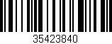 Código de barras (EAN, GTIN, SKU, ISBN): '35423840'