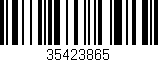 Código de barras (EAN, GTIN, SKU, ISBN): '35423865'