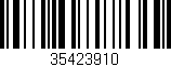 Código de barras (EAN, GTIN, SKU, ISBN): '35423910'
