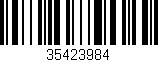 Código de barras (EAN, GTIN, SKU, ISBN): '35423984'