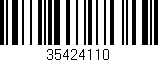 Código de barras (EAN, GTIN, SKU, ISBN): '35424110'