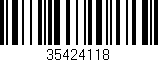 Código de barras (EAN, GTIN, SKU, ISBN): '35424118'