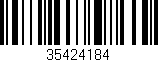 Código de barras (EAN, GTIN, SKU, ISBN): '35424184'