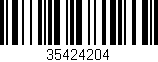 Código de barras (EAN, GTIN, SKU, ISBN): '35424204'