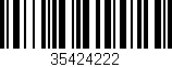 Código de barras (EAN, GTIN, SKU, ISBN): '35424222'
