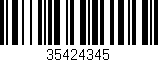 Código de barras (EAN, GTIN, SKU, ISBN): '35424345'