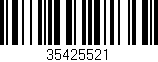 Código de barras (EAN, GTIN, SKU, ISBN): '35425521'