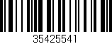 Código de barras (EAN, GTIN, SKU, ISBN): '35425541'