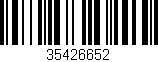 Código de barras (EAN, GTIN, SKU, ISBN): '35426652'
