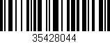 Código de barras (EAN, GTIN, SKU, ISBN): '35428044'