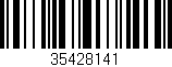 Código de barras (EAN, GTIN, SKU, ISBN): '35428141'
