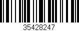 Código de barras (EAN, GTIN, SKU, ISBN): '35428247'