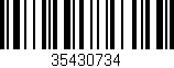 Código de barras (EAN, GTIN, SKU, ISBN): '35430734'