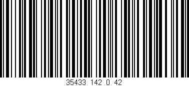 Código de barras (EAN, GTIN, SKU, ISBN): '35433_142_0_42'