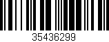 Código de barras (EAN, GTIN, SKU, ISBN): '35436299'