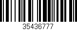 Código de barras (EAN, GTIN, SKU, ISBN): '35436777'