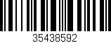 Código de barras (EAN, GTIN, SKU, ISBN): '35438592'