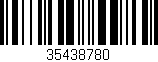 Código de barras (EAN, GTIN, SKU, ISBN): '35438780'