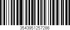 Código de barras (EAN, GTIN, SKU, ISBN): '3543951257286'