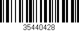 Código de barras (EAN, GTIN, SKU, ISBN): '35440428'