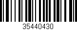 Código de barras (EAN, GTIN, SKU, ISBN): '35440430'