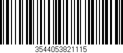 Código de barras (EAN, GTIN, SKU, ISBN): '3544053821115'