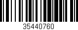 Código de barras (EAN, GTIN, SKU, ISBN): '35440760'