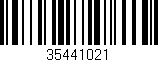 Código de barras (EAN, GTIN, SKU, ISBN): '35441021'