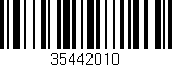 Código de barras (EAN, GTIN, SKU, ISBN): '35442010'